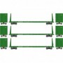 ATH90540 HO RTR 60' Bulkhead Flat  BN (3)