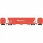 ATHG89947 HO Trinity 3-Bay Hopper  GACX/PotAsh num31749