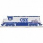 ATL10003492 HO GP40-2 w/DCC & Sound  CSX* (Red Block) num6387