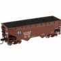 ATL20003137 HO Trainman 2-Bay-Offset Hopper  Undecorated/Flat