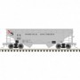 ATL20005908 HO 2-Bay Offset Hopper Norfolk South (Gray) 9137