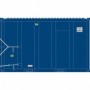 ATL20006060 HO 20' High Cube MSW Container OVAU Set num2 Blue/Wh