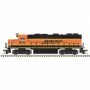 ATL40004785 N GP39-2 Phase II Silver BNSF 2711 Orng/Green/Blk