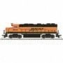 ATL40004786 N GP39-2 Phase II Silver BNSF 2715 Orng/Green/Blk