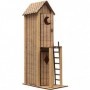 ATL4001018 HO Laser Cut KIT Double Duty 2-Story Outhouse