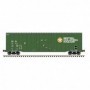 N NSC 50' PLUG DOOR BOX CAR-B.C.RAILWAY 851022, green/white/yellow