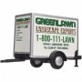 ATL60000097 HO Box Trailer w/Single Axle GreenLawn Landscaping