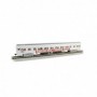 BAC14210 HO 85' Smooth Side Coach/Lighted Ringling Bros/Red