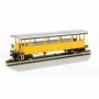 BAC17448 HO Open Excursion Car  Silver & Yellow