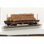 BAC18849 HO ACF 40' Log Car w/Logs  1935-1960