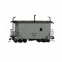 BAC26561 On30 18' Logging Caboose  MOW/Gray/Data Only