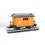 BAC97096 G Li'l Big Haulers Baggage Car  Short Line/Yellow