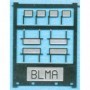 BLM65 N Mirror  Rear View/Modern/Small(4)/Rectangular(4)