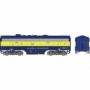 BOW24706 HO F7B w/DCC & Sound  ARR/Blue & Yellow num1501