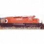BOW24895 HO SD40  CPR/8in Stripe Multi Mark num5402