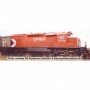 BOW24897 HO SD40 w/DCC & Sound CPR/8in StripeMulti Marknum5402