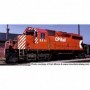 BOW24944 HO SD40  CPR/5inFace Stripes num5539