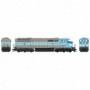 BOW24981 HO SD40-2F  CM&Q/Blue/Gray num9011