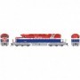 BOW25022 HO SD40-2  BCR/RWB Hockey Stick num767