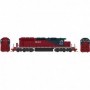 BOW25068 HO SD40-2 w/DCC & Sound  HLCX/Maroon/Blue num6225