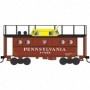 BOW42541 HO N5c Caboose PRR/SK Yellow Cupola/Antennanum478017