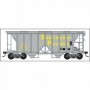 BOW42768 HO 70 Ton 2 Bay Hopper Southern Pacific num400298