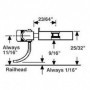 KAD805 O Coupler/Metal Box  23/64in Center (1pr)