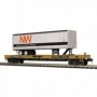 MTH2095421 N&W Flat Car w/ 40' Trailer