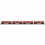 MTH30205811 O-27 LO-V Subway w/PS3  MTA/Red (4)