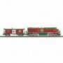 MTH30206381 O-27 Imperial ES44AC &Caboose/PS3 Christmas/Rd/Grn