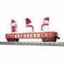 MTH3072210 O-27 Gondola w/LED Lighted Snowmen  Red