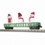 MTH3072211 O-27 Gondola w/LED Lighted Snowmen  Green