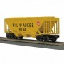 MTH3075592 O-27 H30A 3-Bay Covered Hopper  MILW