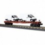 MTH3076676 O-27 Flat w/2 'Ford Transit Vans  BNSF