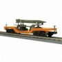 MTH3076700 O-27 Depressed Center Flat w/Rocket Load  D&RGW