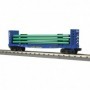MTH3076713 O-27 Flat w/Load  Alaska Pipeline num50018