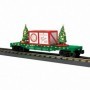 MTH3076773 O-27 Flat Car w/Lighted Christmas Trees  Green