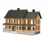 MTH3090589 O num4 Country House w/Operating Christmas Light Tan