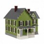 MTH3090591 O num6 Farm House w/Operating Christmas Lights Green