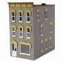 MTH3090599 O 3-Story Town House num1  Standing Gray