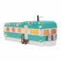 MTH3090612 O Stainless Mobile Home w/LED Lights  Turq/Wh