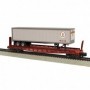 MTH3576028 S Scale Flat w/48' Trailer  PRR num475260