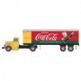 MWI31187 HO White WC22 Tractor Trailer Set  Coke/Yellow/Red