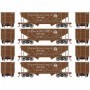 RND70907 HO 34' 2-Bay Hopper w/Coal Load PRR/War Bondsnum2(4)