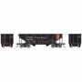 RND70909 HO 34' 2-Bay Hopper w/Coal Load  RDG num66063