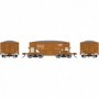 RND87132 HO 24' Ribbed Ore Car w/Load  B&LE num20620