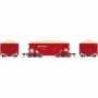 RND87159 HO 24' Ribbed Ore Car w/Load  LIRR num4027