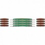 RND87169 HO 24' Ribbed Ore Car w/Load  GN/Green num1 (4)