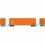 RND88148 HO 50' High Cube DD Plug Box WP/Orange num68169