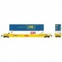 RPI401017 HO 53'Well Car w/2 Containers  DTTX/TTX Co num654851